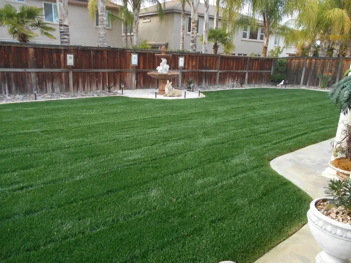 Backyard Lawn Fence Menifee Ca